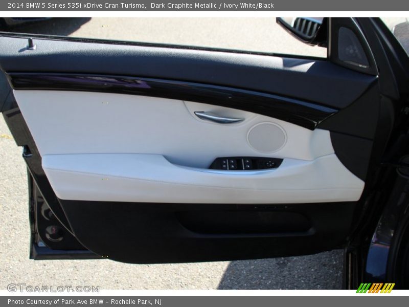 Dark Graphite Metallic / Ivory White/Black 2014 BMW 5 Series 535i xDrive Gran Turismo