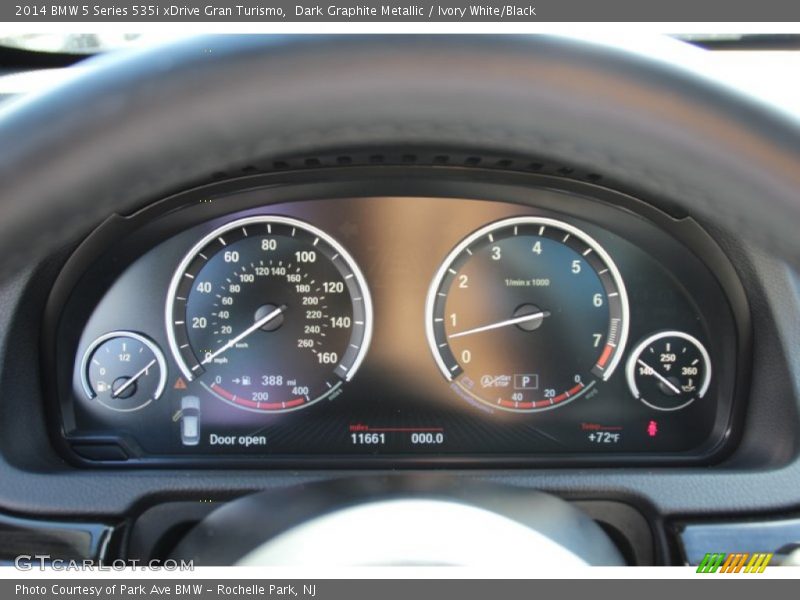 Dark Graphite Metallic / Ivory White/Black 2014 BMW 5 Series 535i xDrive Gran Turismo