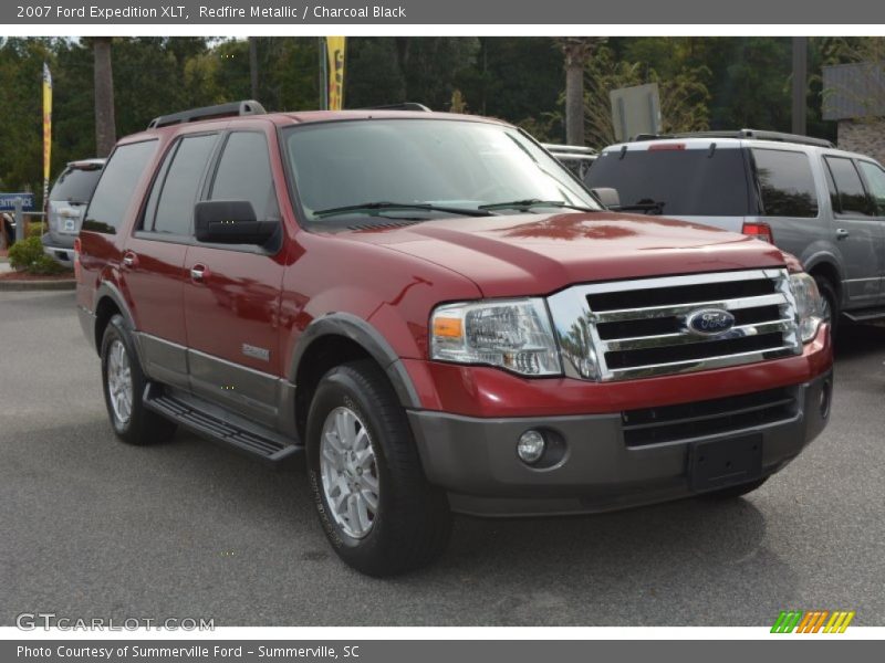 Redfire Metallic / Charcoal Black 2007 Ford Expedition XLT