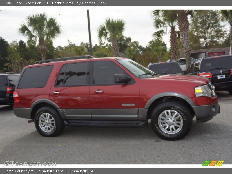 Redfire Metallic / Charcoal Black 2007 Ford Expedition XLT
