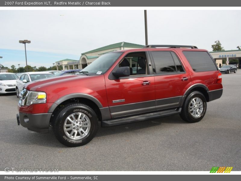 Redfire Metallic / Charcoal Black 2007 Ford Expedition XLT