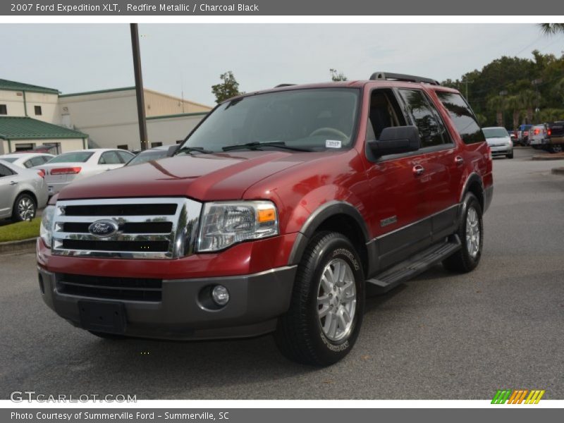 Redfire Metallic / Charcoal Black 2007 Ford Expedition XLT