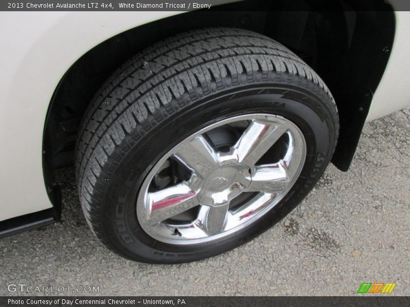 White Diamond Tricoat / Ebony 2013 Chevrolet Avalanche LTZ 4x4