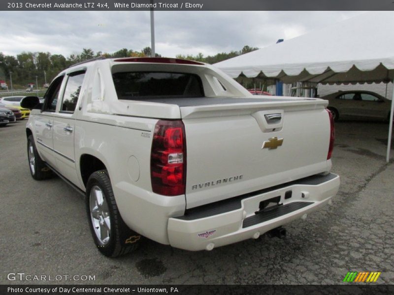 White Diamond Tricoat / Ebony 2013 Chevrolet Avalanche LTZ 4x4