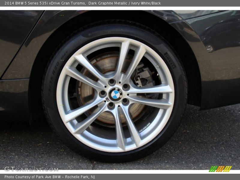 Dark Graphite Metallic / Ivory White/Black 2014 BMW 5 Series 535i xDrive Gran Turismo