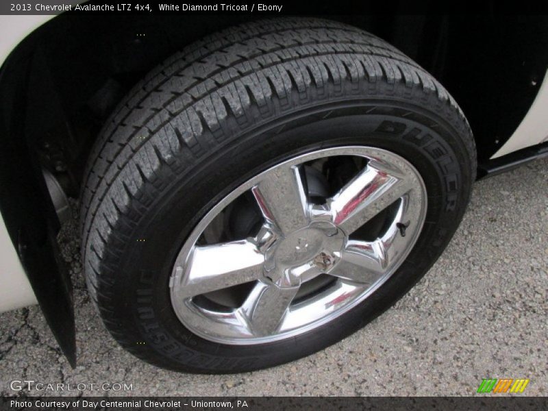 White Diamond Tricoat / Ebony 2013 Chevrolet Avalanche LTZ 4x4