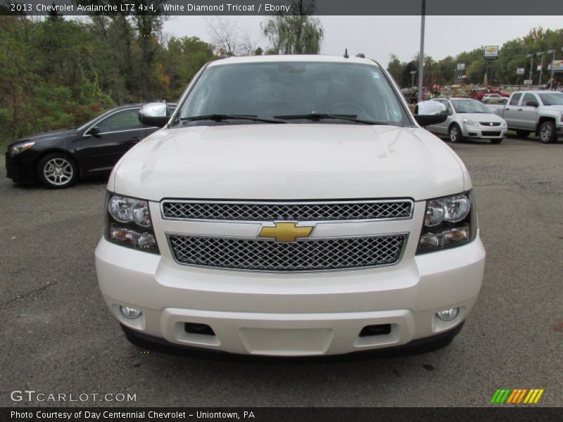White Diamond Tricoat / Ebony 2013 Chevrolet Avalanche LTZ 4x4