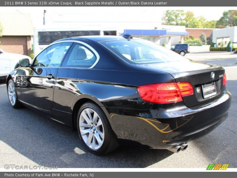 Black Sapphire Metallic / Oyster/Black Dakota Leather 2011 BMW 3 Series 328i xDrive Coupe