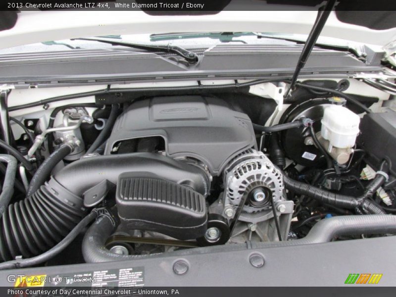 White Diamond Tricoat / Ebony 2013 Chevrolet Avalanche LTZ 4x4