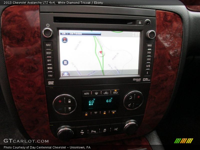 White Diamond Tricoat / Ebony 2013 Chevrolet Avalanche LTZ 4x4