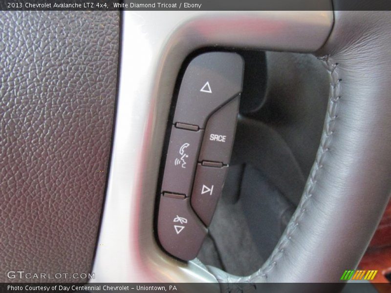 White Diamond Tricoat / Ebony 2013 Chevrolet Avalanche LTZ 4x4