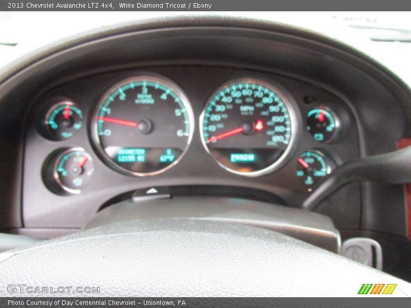 White Diamond Tricoat / Ebony 2013 Chevrolet Avalanche LTZ 4x4