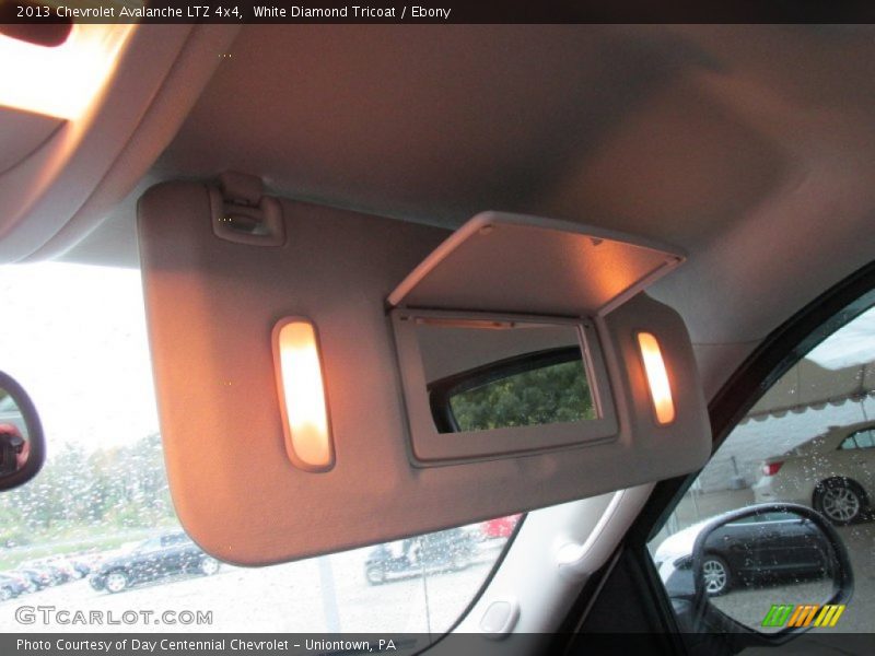 White Diamond Tricoat / Ebony 2013 Chevrolet Avalanche LTZ 4x4