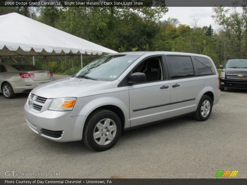 Bright Silver Metallic / Dark Slate/Light Shale 2008 Dodge Grand Caravan SE