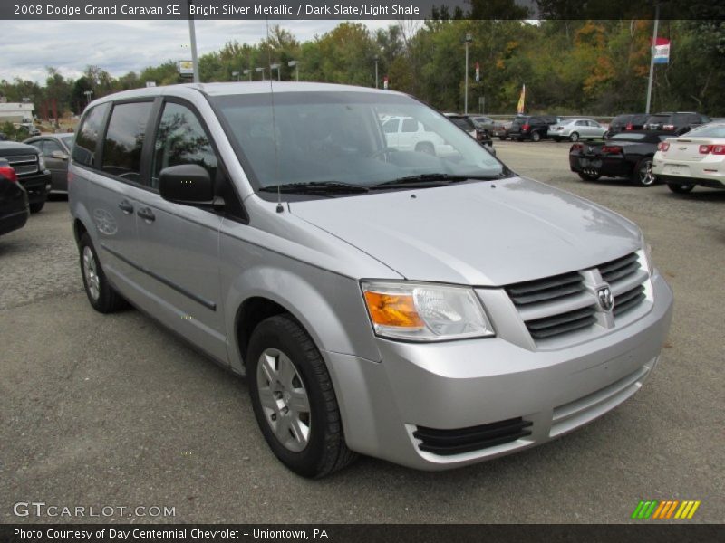 Bright Silver Metallic / Dark Slate/Light Shale 2008 Dodge Grand Caravan SE