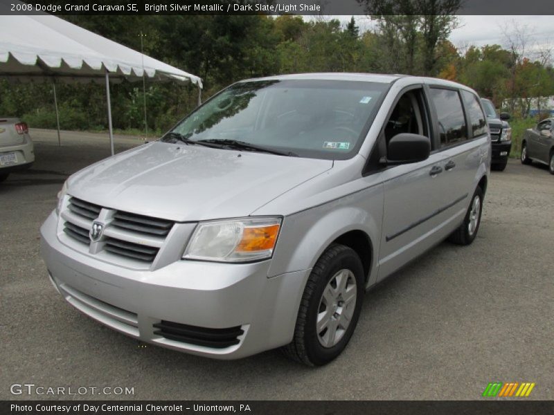 Bright Silver Metallic / Dark Slate/Light Shale 2008 Dodge Grand Caravan SE