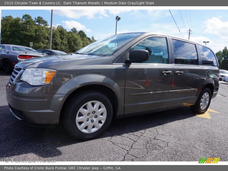 Dark Titanium Metallic / Medium Slate Gray/Light Shale 2010 Chrysler Town & Country LX