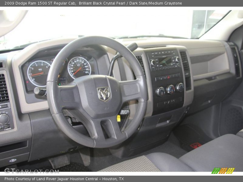 Brilliant Black Crystal Pearl / Dark Slate/Medium Graystone 2009 Dodge Ram 1500 ST Regular Cab