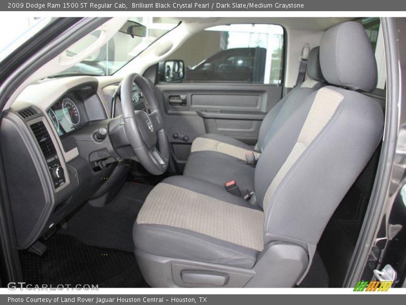 Brilliant Black Crystal Pearl / Dark Slate/Medium Graystone 2009 Dodge Ram 1500 ST Regular Cab
