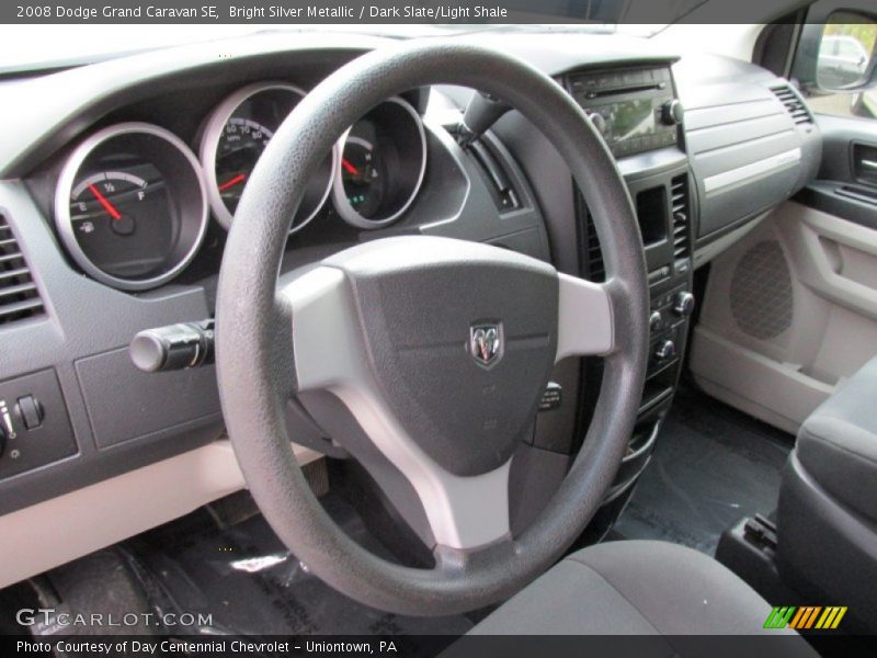 Bright Silver Metallic / Dark Slate/Light Shale 2008 Dodge Grand Caravan SE
