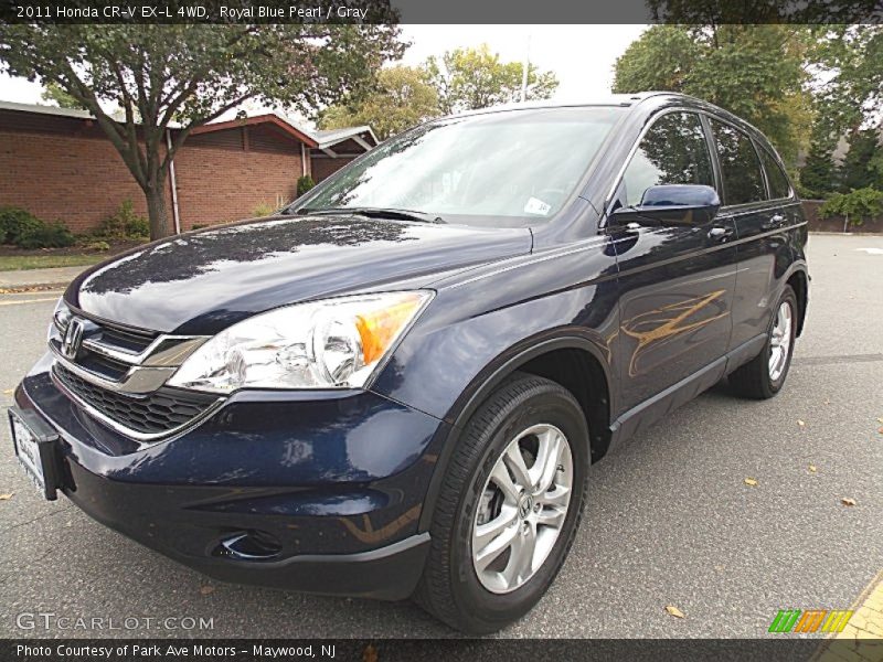 Royal Blue Pearl / Gray 2011 Honda CR-V EX-L 4WD