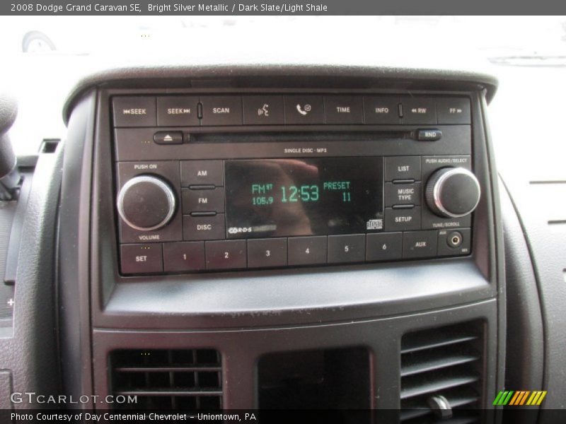 Bright Silver Metallic / Dark Slate/Light Shale 2008 Dodge Grand Caravan SE