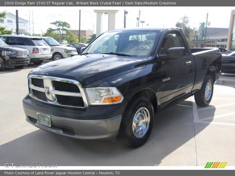 Brilliant Black Crystal Pearl / Dark Slate/Medium Graystone 2009 Dodge Ram 1500 ST Regular Cab