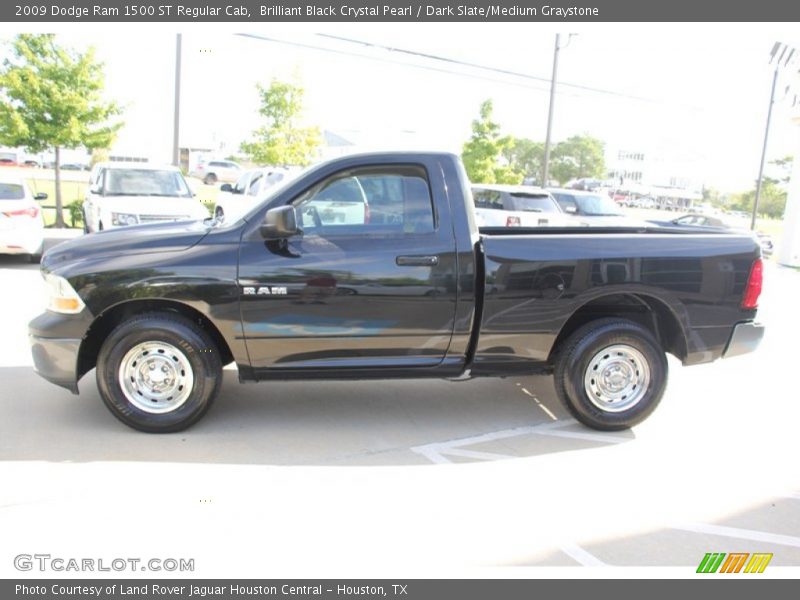 Brilliant Black Crystal Pearl / Dark Slate/Medium Graystone 2009 Dodge Ram 1500 ST Regular Cab