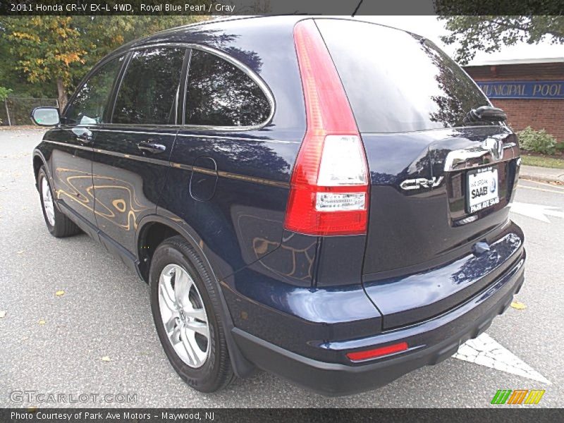 Royal Blue Pearl / Gray 2011 Honda CR-V EX-L 4WD