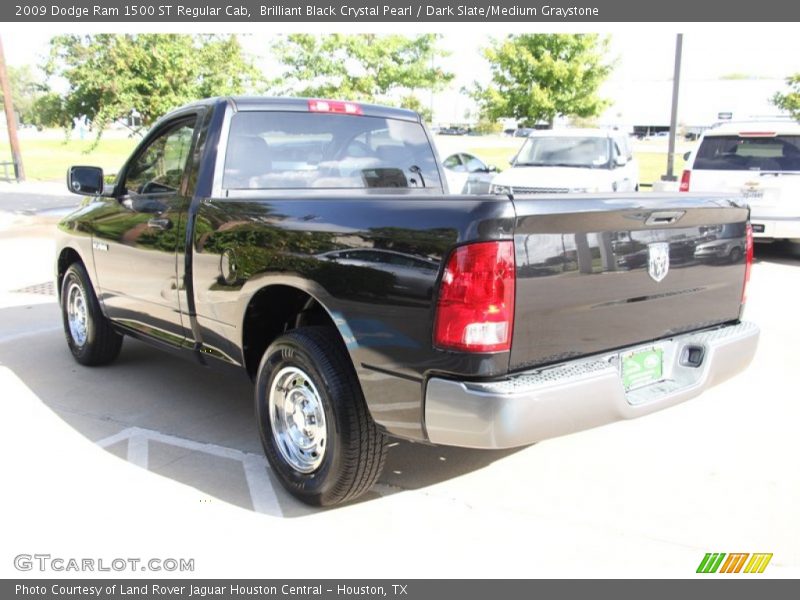 Brilliant Black Crystal Pearl / Dark Slate/Medium Graystone 2009 Dodge Ram 1500 ST Regular Cab