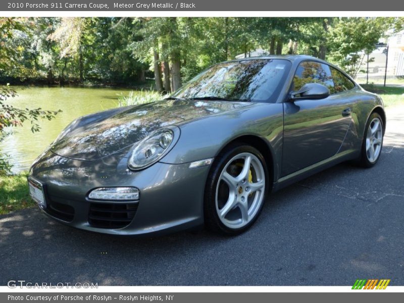 Meteor Grey Metallic / Black 2010 Porsche 911 Carrera Coupe