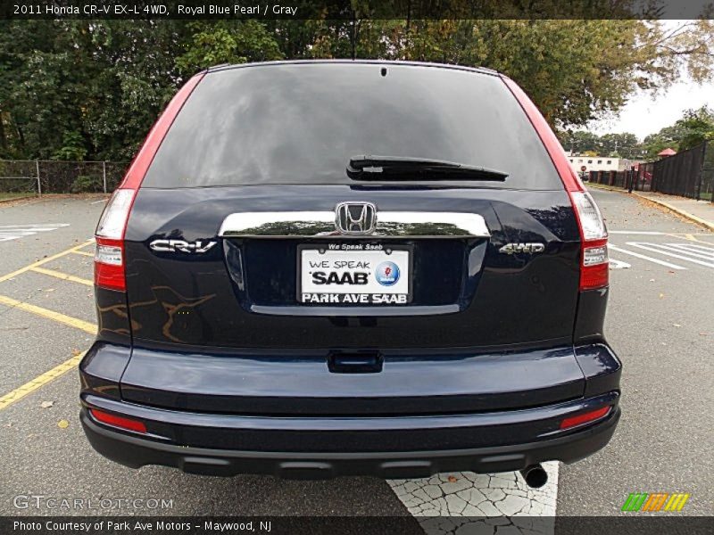 Royal Blue Pearl / Gray 2011 Honda CR-V EX-L 4WD