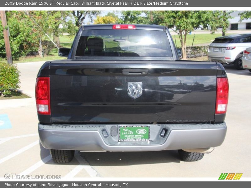 Brilliant Black Crystal Pearl / Dark Slate/Medium Graystone 2009 Dodge Ram 1500 ST Regular Cab