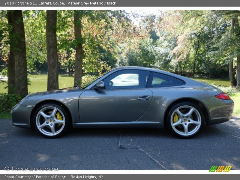 Meteor Grey Metallic / Black 2010 Porsche 911 Carrera Coupe