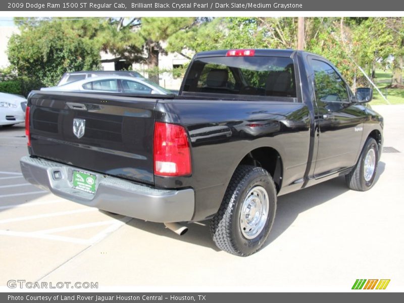 Brilliant Black Crystal Pearl / Dark Slate/Medium Graystone 2009 Dodge Ram 1500 ST Regular Cab