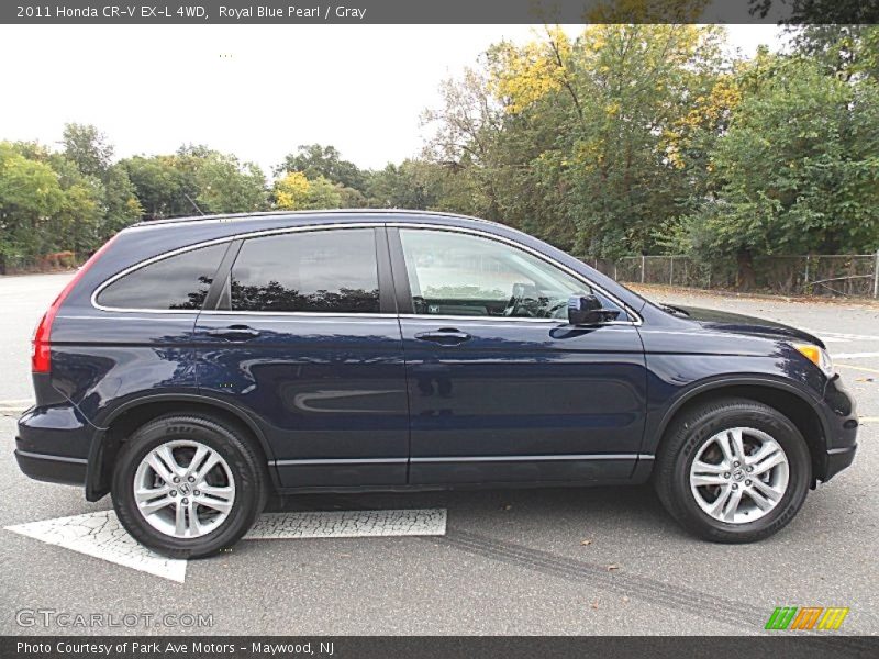 Royal Blue Pearl / Gray 2011 Honda CR-V EX-L 4WD