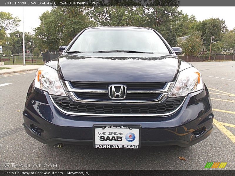 Royal Blue Pearl / Gray 2011 Honda CR-V EX-L 4WD