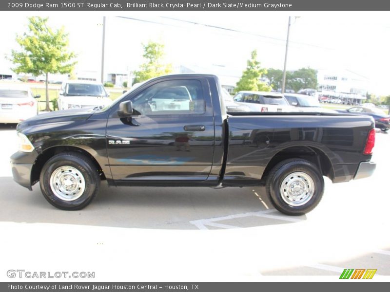 Brilliant Black Crystal Pearl / Dark Slate/Medium Graystone 2009 Dodge Ram 1500 ST Regular Cab