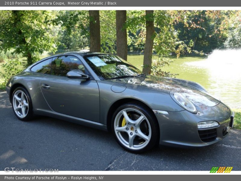 Meteor Grey Metallic / Black 2010 Porsche 911 Carrera Coupe