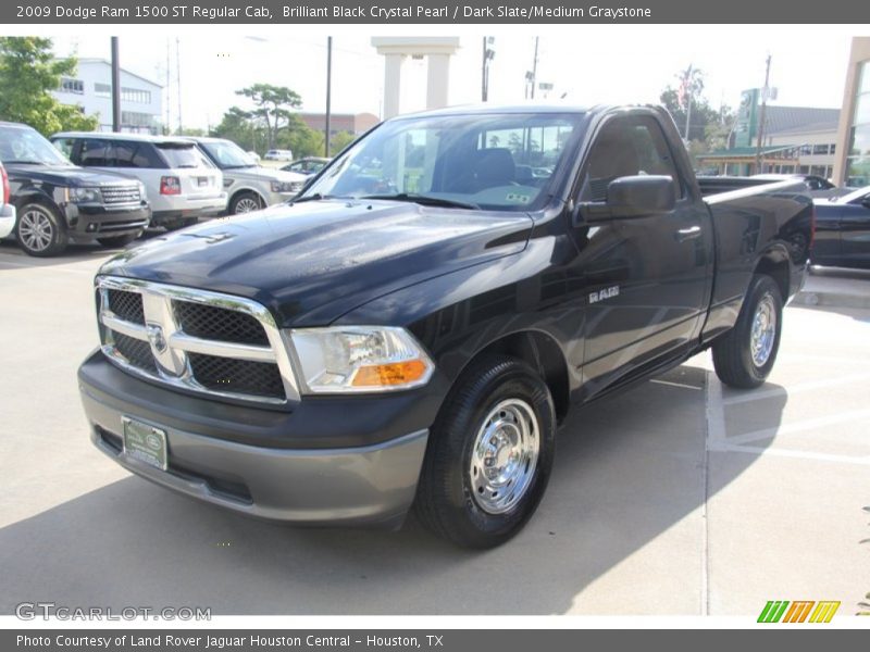 Brilliant Black Crystal Pearl / Dark Slate/Medium Graystone 2009 Dodge Ram 1500 ST Regular Cab