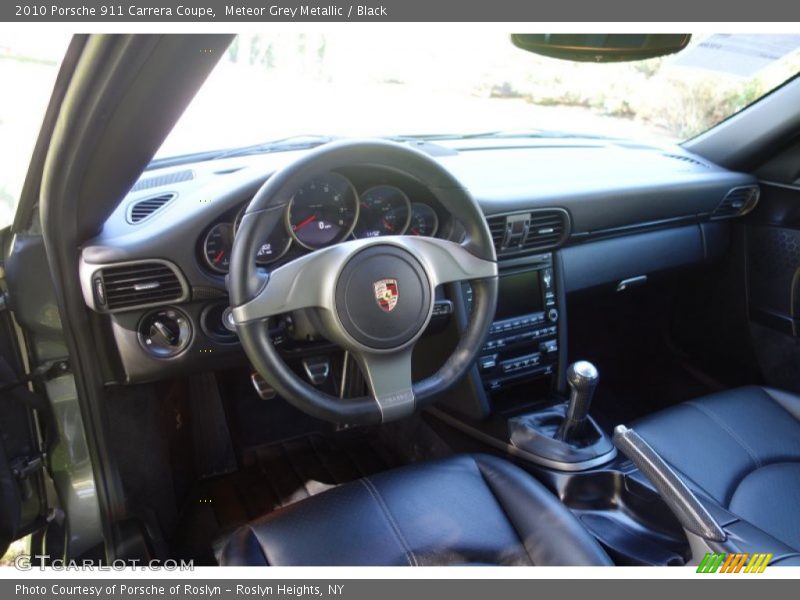 Meteor Grey Metallic / Black 2010 Porsche 911 Carrera Coupe