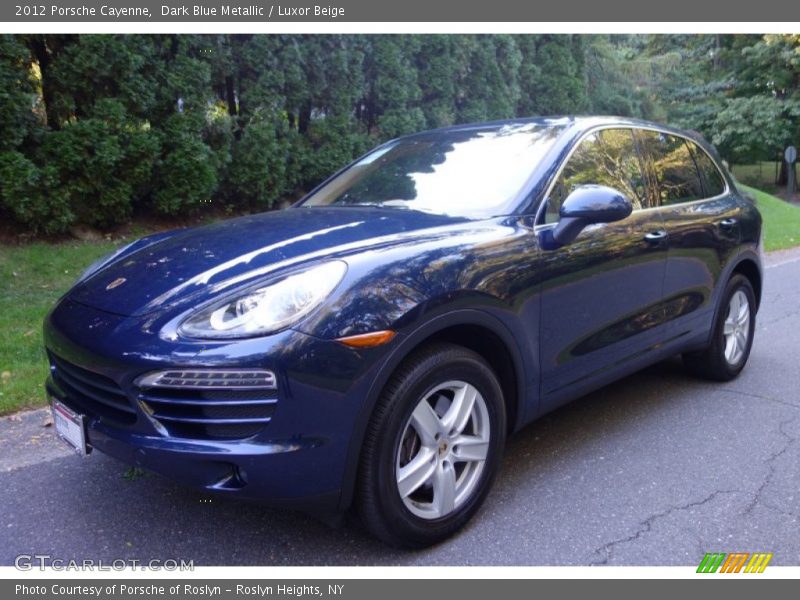 Dark Blue Metallic / Luxor Beige 2012 Porsche Cayenne