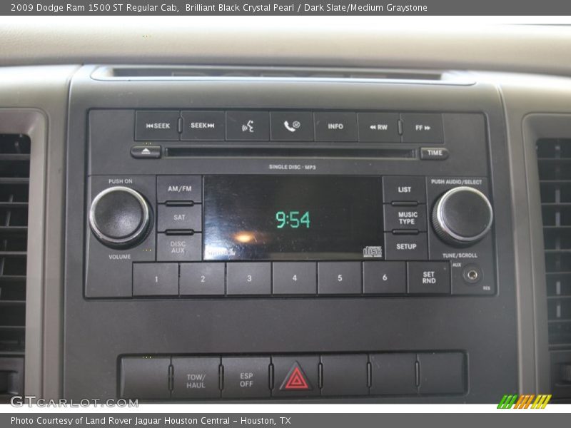 Brilliant Black Crystal Pearl / Dark Slate/Medium Graystone 2009 Dodge Ram 1500 ST Regular Cab