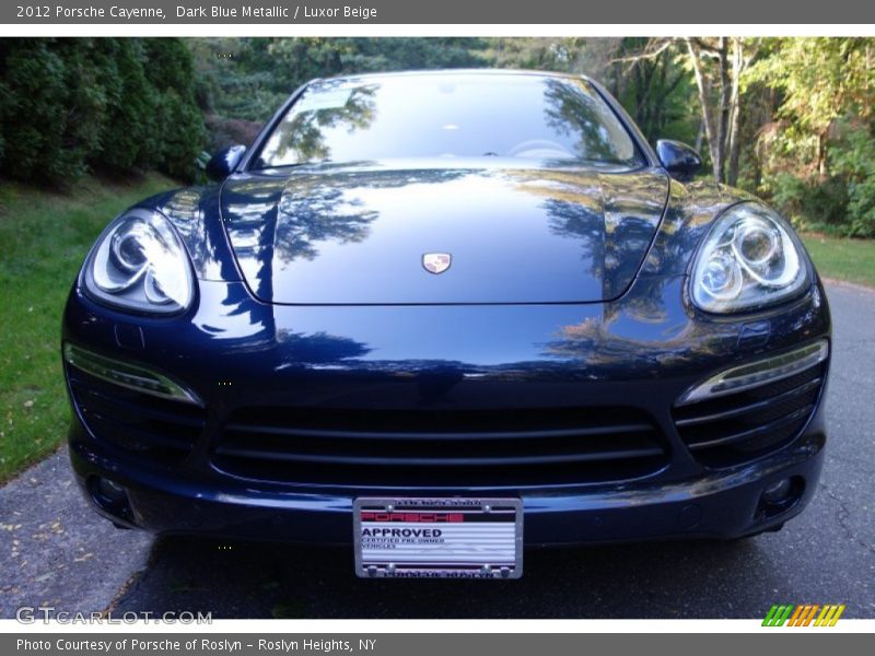 Dark Blue Metallic / Luxor Beige 2012 Porsche Cayenne