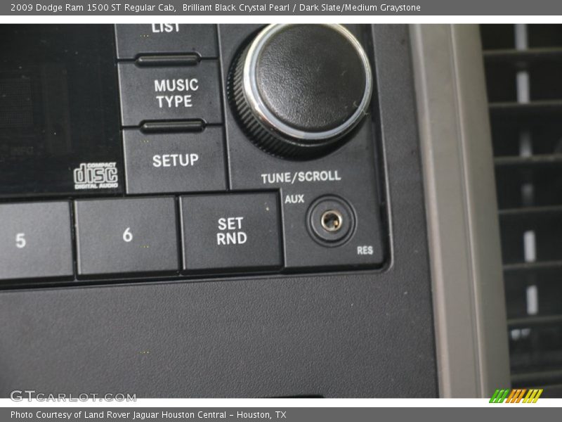 Brilliant Black Crystal Pearl / Dark Slate/Medium Graystone 2009 Dodge Ram 1500 ST Regular Cab