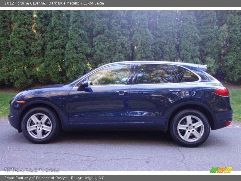Dark Blue Metallic / Luxor Beige 2012 Porsche Cayenne