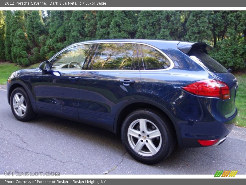 Dark Blue Metallic / Luxor Beige 2012 Porsche Cayenne