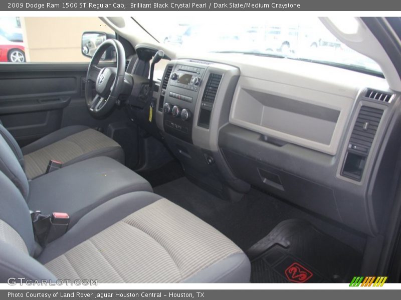 Brilliant Black Crystal Pearl / Dark Slate/Medium Graystone 2009 Dodge Ram 1500 ST Regular Cab