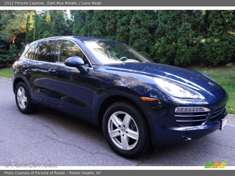 Dark Blue Metallic / Luxor Beige 2012 Porsche Cayenne