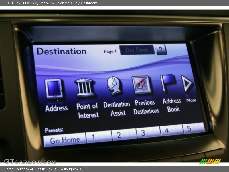 Mercury Silver Metallic / Cashmere 2011 Lexus LX 570